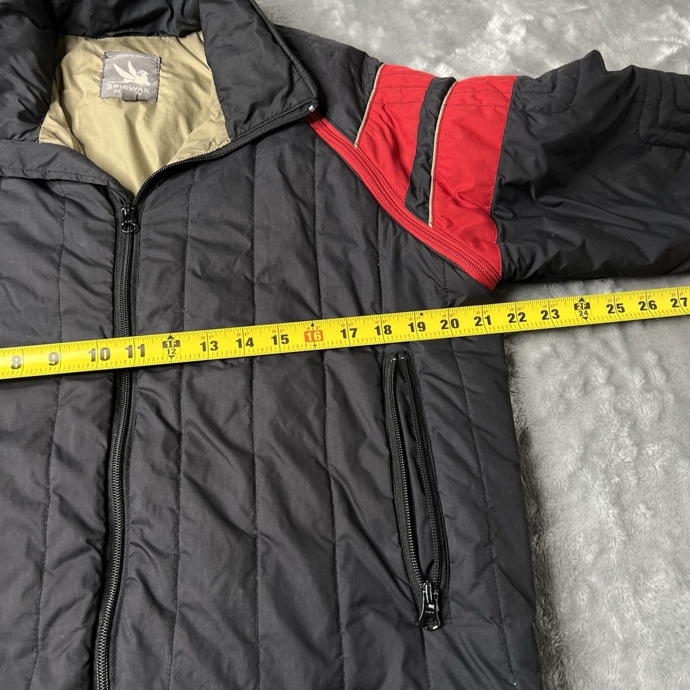 Spiewak Jacket Men Size Medium Zip Up Red Grey Lightweight Puffer Moto Cyberpunk - Picture 7 of 8